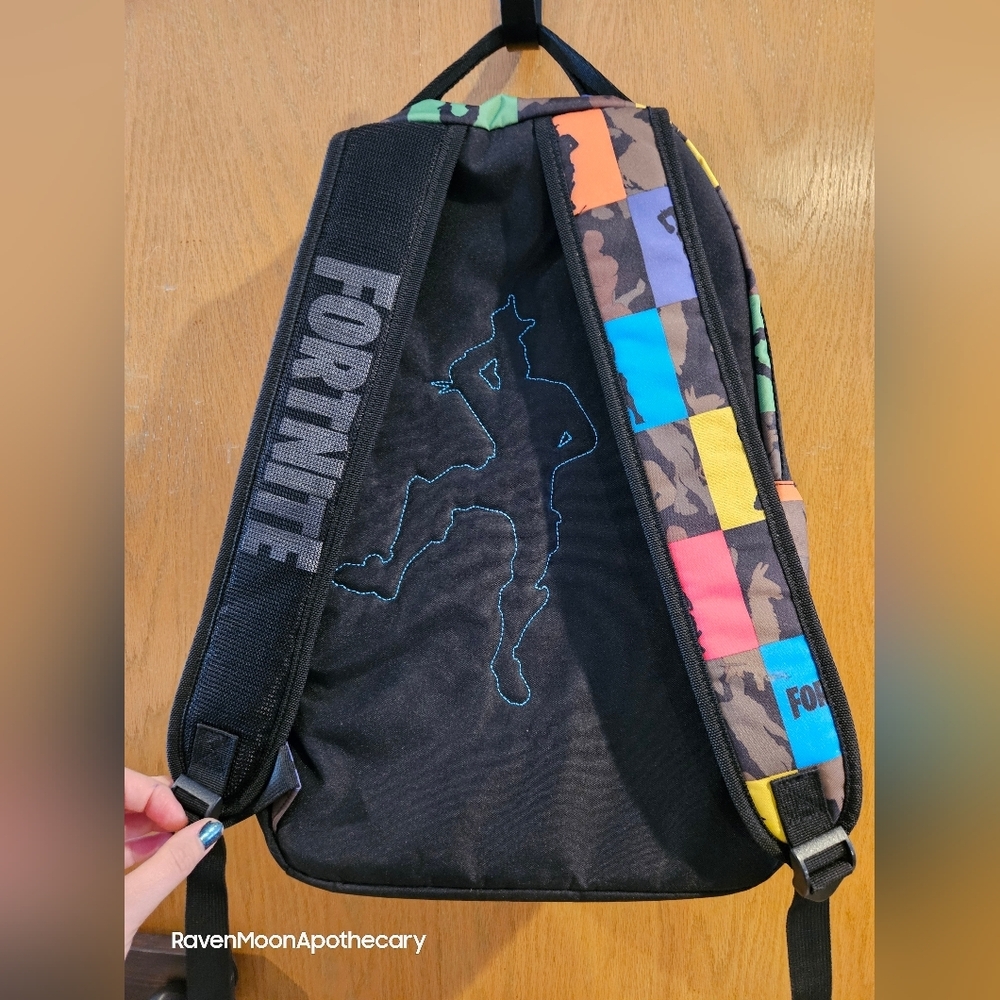 Fortnite Kids Multi-Color Patchwork Backpack - Picture 3 of 7